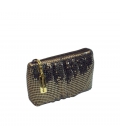 Petite bourse maille métal or GLITTER