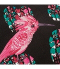 Pochette bicolore oiseaux & coeurs