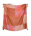 Foulard carre BLOCK rose