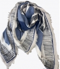 Grand carré marine & gris DUET